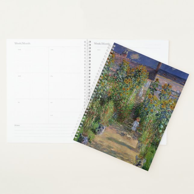 Agenda Monet Garden Vetheuil Impresionim Pintura (Demostración)