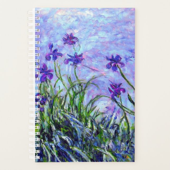 Agenda Monet Lilac Irises (Anverso)