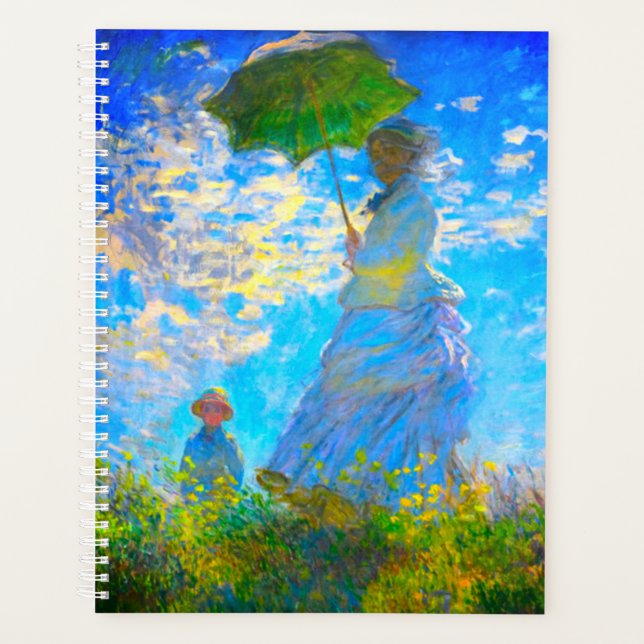 Agenda Monet Woman con una sombrilla (Anverso)