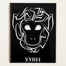 Mono tribal blanco y negro