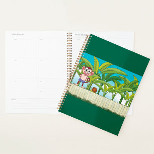 Agenda Mono y caracol en la jungla tropical