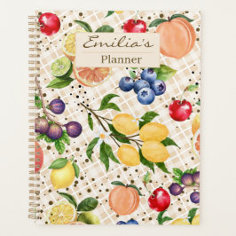 Agenda Monogram classy pretty beige and brown Citrus