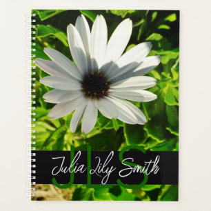 AGENDA MONOGRAM INITIALMENTE NOMBRE PEQUEÑA FOTO DE FLORE