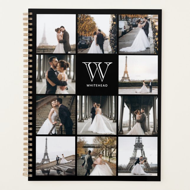 Agenda Monograma 11 Square Photo Modern (Anverso)