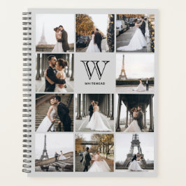 Agenda Monograma 11 Square Photo Modern Gray