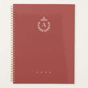 Agenda Monograma anual del Escudo del Pendante Botánico