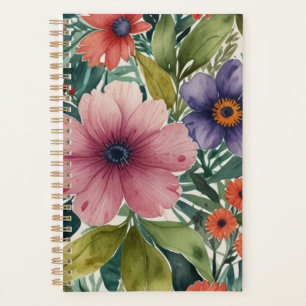 Agenda Monograma Botánico Tropical Negrita