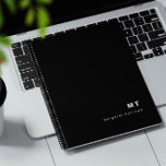 Agenda Monograma clásico moderno inicial<br><div class="desc">Un planificador inicial monograma. Este planificador presenta un estilo moderno clásico con iniciales y un nombre. Todo el texto es personalizable y se puede reemplazar con cualquier texto que elija.</div>