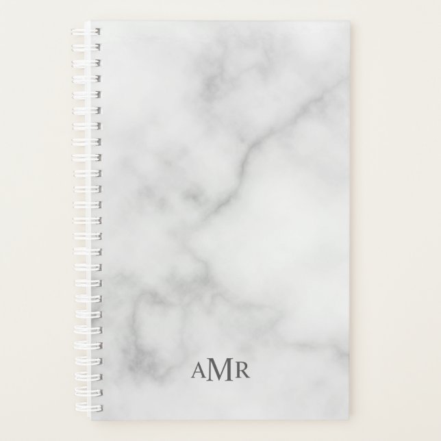 Agenda Monograma clásico personalizado (Anverso)