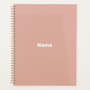 Agenda Monograma de año de personalizado rosa polvoriento