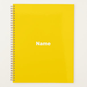 Agenda monograma de año de texto del personalizado del na