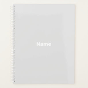 Agenda Monograma de año de texto minimalista de personali