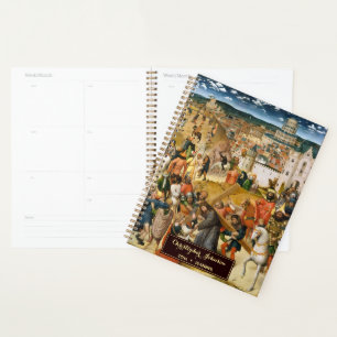 Agenda Monograma de Arte Vintage 2026 en Cristo portador