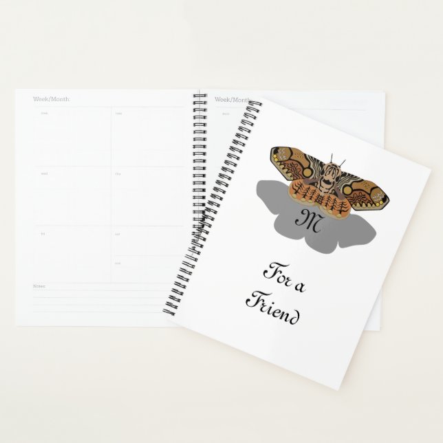 Agenda Monograma de Brahmin Moth (Demostración)