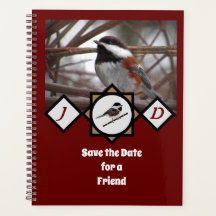 Monograma de Castaño Adorable con espalda de pollo