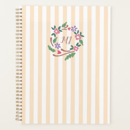 Agenda Monograma de flores silvestres rusas