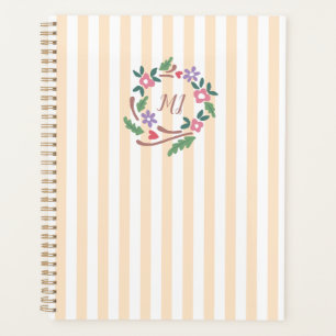 Agenda Monograma de flores silvestres rusas