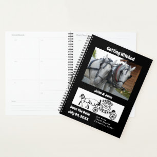 Agenda Monograma de fotografía del vagón de caballos go
