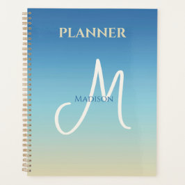 Agenda Monograma de gradiente de playa