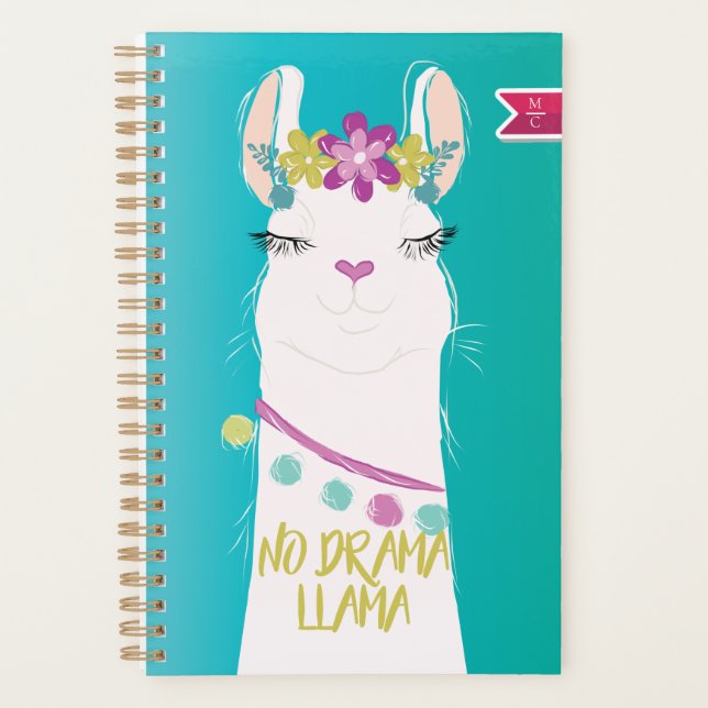 Agenda Monograma de ilustracion sin drama (Anverso)