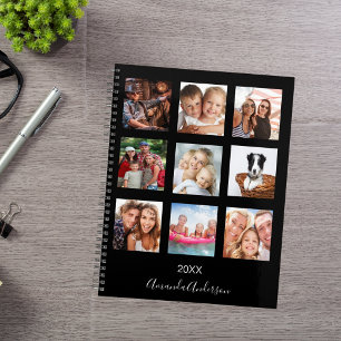 Agenda monograma de la familia de fotos de personalizados