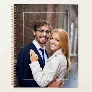 Agenda Monograma de marco elegante moderno