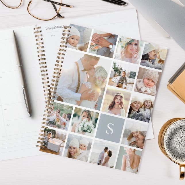 Agenda Monograma de niebla gris (Subido por el creador)