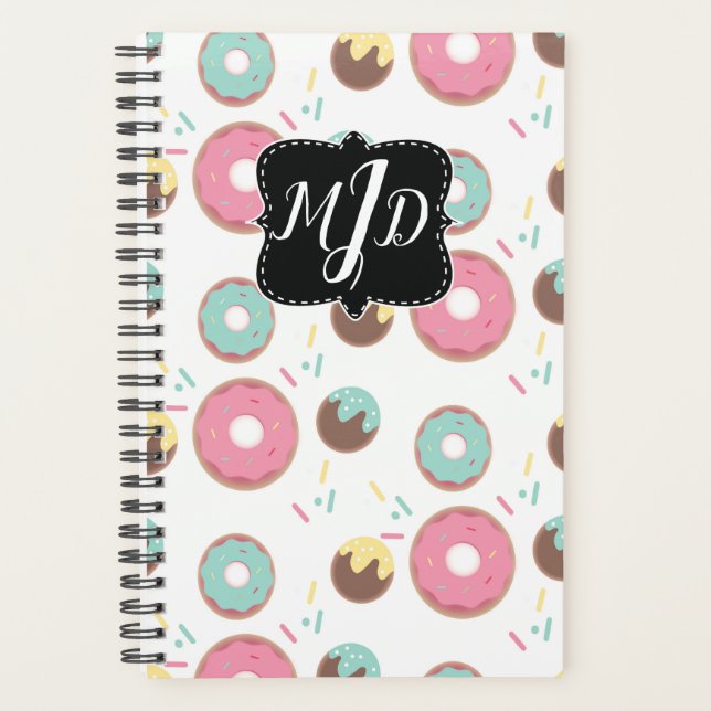 Agenda Monograma de nogal de cacahuete Drenkke Donut (Anverso)