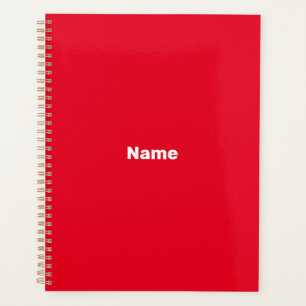 Agenda Monograma de nombre de texto del año del personali
