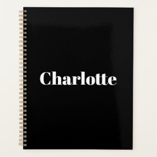 Agenda Monograma de nombres personalizados de tipografía