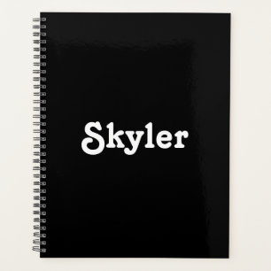 Agenda Monograma de número de año de nombre personaliza