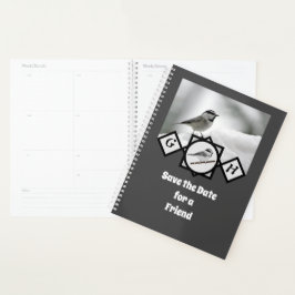 Agenda Monograma de pollo de montaña Adorable