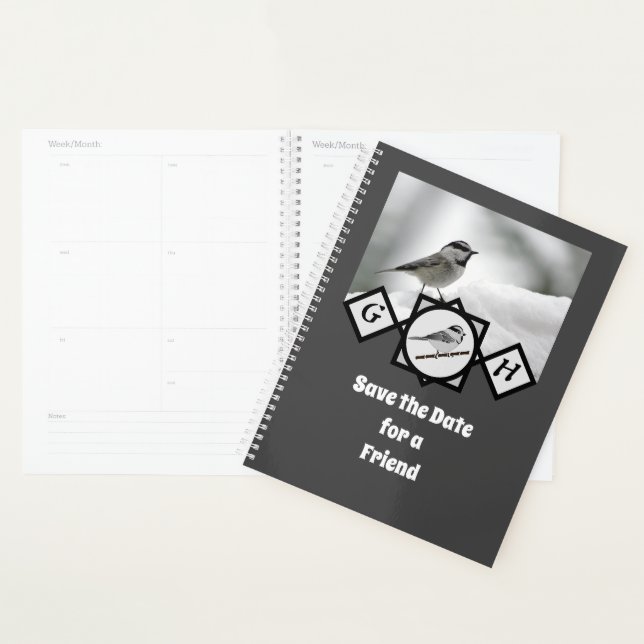 Agenda Monograma de pollo de montaña Adorable (Demostración)