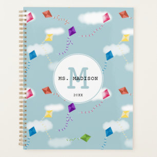Agenda Monograma de profesores de cometas voladoras multi