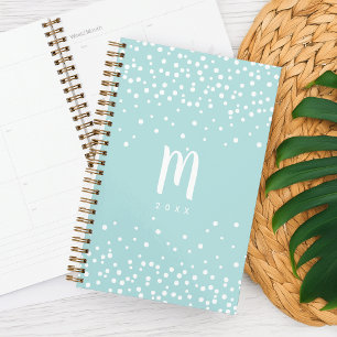 Agenda Monograma de puntos de confetti   Mar