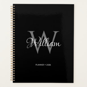 Agenda Monograma de script inicial personalizado por pers