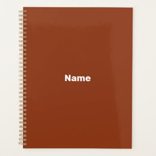 Agenda Monograma de texto simple y moderno con nombre per