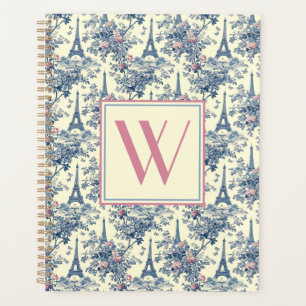 Agenda Monograma de tocador parisino de Preppy