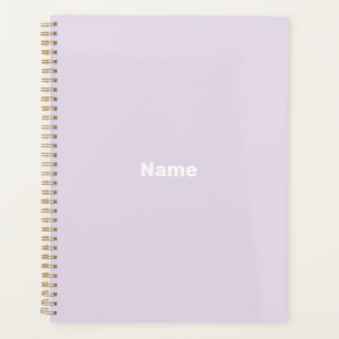 Agenda Monograma del año del personalizado de lavanda pál