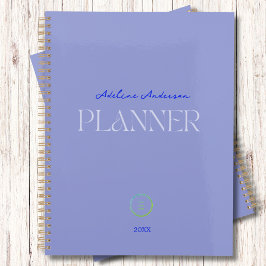 Agenda Monograma del logotipo de Lavender Purple Business