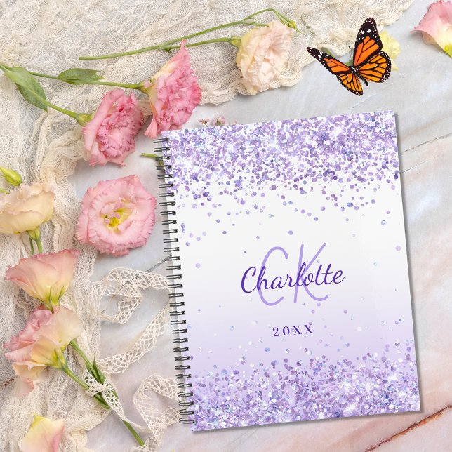 Agenda Monograma del nombre de lavanda violeta 2026 (Subido por el creador)