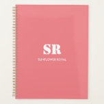 Agenda Monograma Elegante Rosa Mínimo<br><div class="desc">Este Monograma Elegante de Diseño Mínimo Rosa es elegante y está organizado. Con un diseño elegante y sofisticado, este planificador presenta una cubierta rosa suave adornada con un monograma minimalista. Los diseños mensuales y semanales proporcionan un amplio espacio para que usted planifique su programa, establezca metas y anote recordatorios importantes....</div>