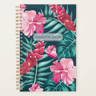 Agenda Monograma exótico Verano Diseño floral