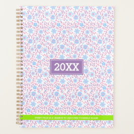 Agenda Monograma Floral Personalizado