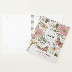 Agenda Monograma florero botánico moderno