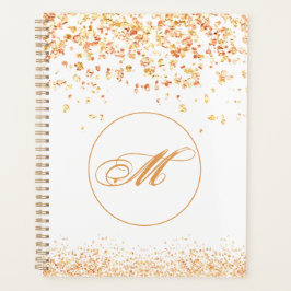 Agenda Monograma Golden Sparkles Planner