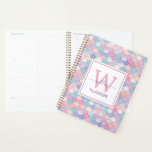 Agenda Monograma moderno Bonito Glam Mermaid Trendy<br><div class="desc">Moderno Monograma Bonito Glam Mermaid Trendy Planner. Planificador personalizado. Patrón de sirena diseñado por brgfx.</div>