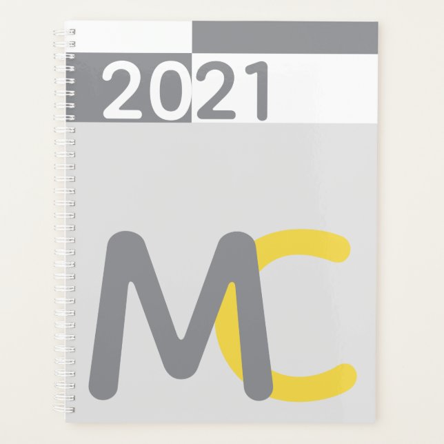 Agenda Monograma Moderno Planner (Anverso)
