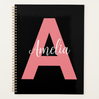 Agenda Monograma personalizado de impresión moderna inici