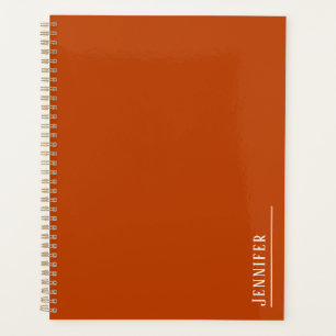 Agenda Monograma personalizado, Naranja moderno Sunset